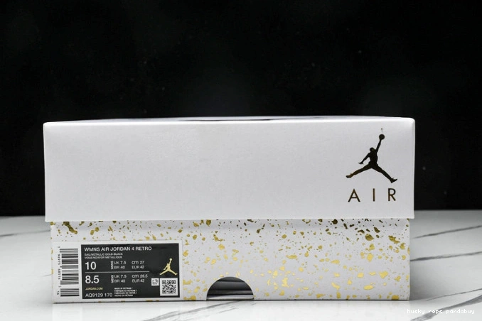 Cheap Husky 4 Metallic Gold Jordan AQ9129-170 Retro 0825